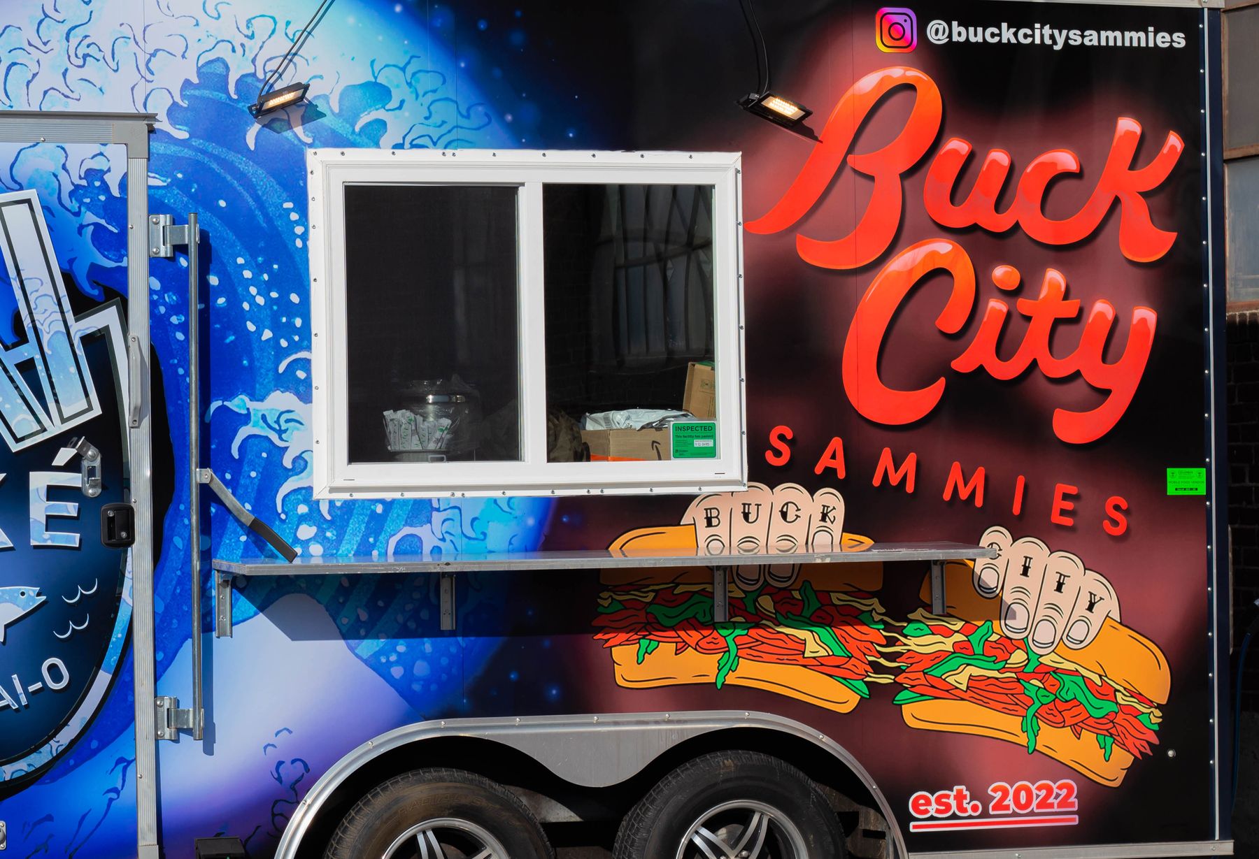 The Buck City Sammies food trailer